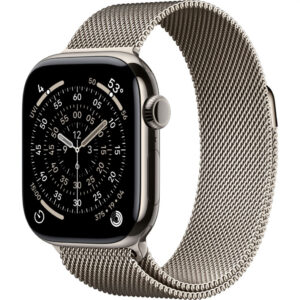 Apple Watch Series 11 42mm Natural Titanium Case with Natural Milanese Loop