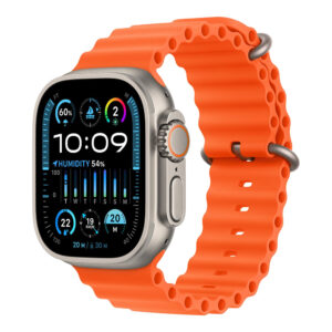 Apple Watch Ultra 2 49 mm Titanium Case Orange Ocean Band (Ремешок Оранжевый)