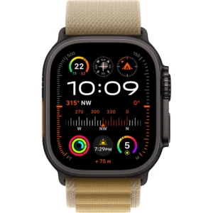 Apple Watch Ultra 2 49mm Black Titanium Tan Alpine Loop