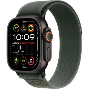 Apple Watch Ultra 2 49mm Black Titanium Green Trail Loop