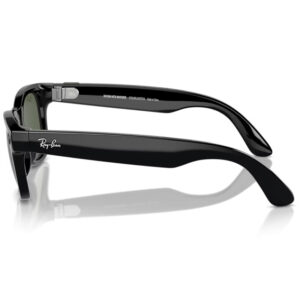 Умные очки Ray-Ban Wayfarer RW4006 Shiny Black / G15 Green (M) 601/7150
