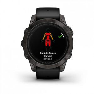 Часы Garmin Epix Pro (Gen 2) Sapphire Edition 47mm Carbon Gray DLC Titanium Black Band ( Черный Ремешок ) Артикул: 010-02803-11