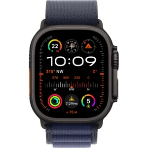 Apple Watch Ultra 2 49mm Black Titanium Navy Alpine Loop