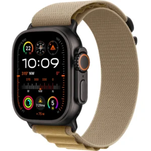 Apple Watch Ultra 2 49mm Black Titanium Tan Alpine Loop