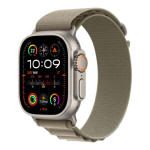 Apple Watch Ultra 2 49 mm Titanium Case Olive Alpine Loop (Ремешок Оливковый)