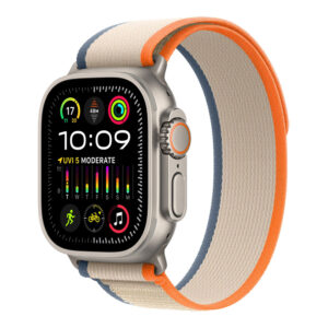 Apple Watch Ultra 2 49 mm Titanium Case Orange / Beige Trail Loop (Ремешок Оранжевый / Бежевый)