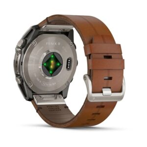 Часы Garmin Fenix 8 51mm Amoled Sapphire Titanium Graphite (серый корпус, кожаный и графитовый силиконовый ремешок арт. 010-02905-40)