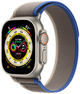 Apple Watch Ultra 49 mm Titanium Case Blue/Gray Trail Loop