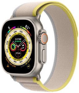 Apple Watch Ultra 49 mm Titanium Case Yellow/Beige Trail Loop