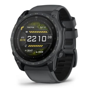 Часы Garmin Tactix 8 51mm AMOLED Cerakote Ultralight Solver Slate Gray ( серый силиконовый ремешок арт. 010-04553-01 )
